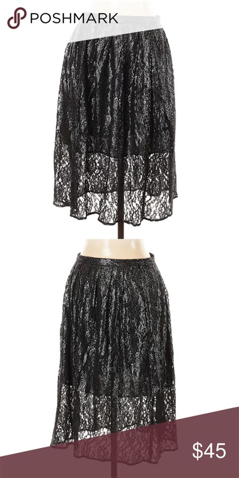 michael kors checkered chain trim skirt|Michael Kors lace skirt.